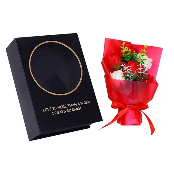 Flowers for Delivery Prime Preserved Rose Flower Bouquet Eternal Roses Flowers Gift for Women Mom Wife Grandma Valentine's Day Mothers Day Graduation, Red