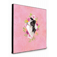 thumbnail image 1 of Carolines Treasures CK4258UP88 8 x 8 x 0.625 in. Border Collie Pink Flowers Artwork Panel Wall Decor, 1 of 1
