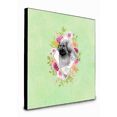 thumbnail image 1 of Carolines Treasures CK4322UP88 8 x 8 x 0.625 in. Moscow Watchdog Green Flowers Artwork Panel Wall Decor, 1 of 1
