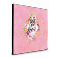 thumbnail image 1 of Caroline's Treasures CK4152UP88 Siberian Husky #2 Pink Flowers Artwork Wall Panel, , multicolor, 1 of 1