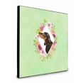 thumbnail image 1 of Carolines Treasures CK4422UP88 8 x 8 x 0.625 in. Black & Tan Dachshund Green Flowers Artwork Panel Wall Decor, 1 of 1