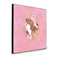 thumbnail image 1 of Carolines Treasures CK4207UP88 8 x 8 x 0.625 in. Dachshund Pink Flowers Artwork Panel Wall Decor, 1 of 1