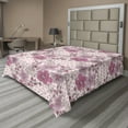 thumbnail image 1 of Ambesonne Flowers Flat Bedding Sheet Soft Top Sheet, Romantic Floral and Polka, Queen, Blush Hot Pink White, 1 of 1