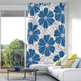 thumbnail image 1 of Flowers Floral Blackout Curtain Panels Drapes Privacy Assured with Light Filtering Curtains for Living room Bedroom Bathroom Window, 1 of 6
