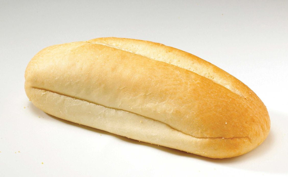 Flowers Foods European Bakers Hinged Sliced White Sub, 7 inch - 6 per pack - 12 packs per case.