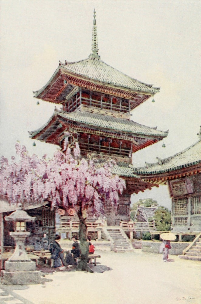 Flowers & Gardens of Japan 1908 Canvas Art - Ella Du Cane (24 x 36)