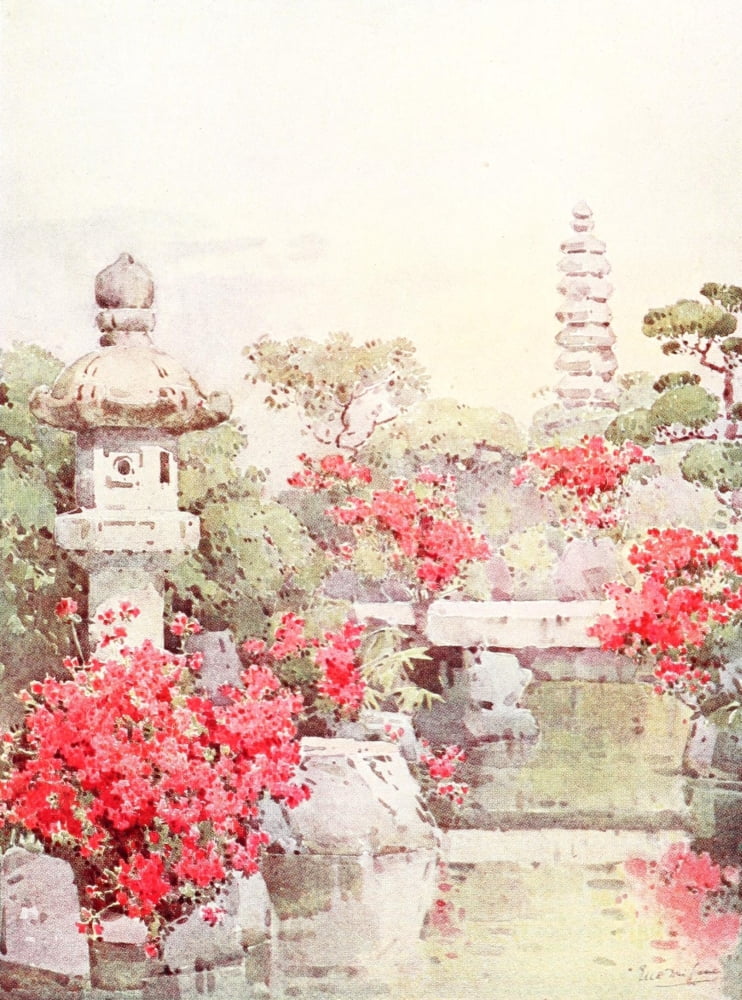 Flowers & Gardens of Japan 1908 Canvas Art - Ella Du Cane (24 x 36)
