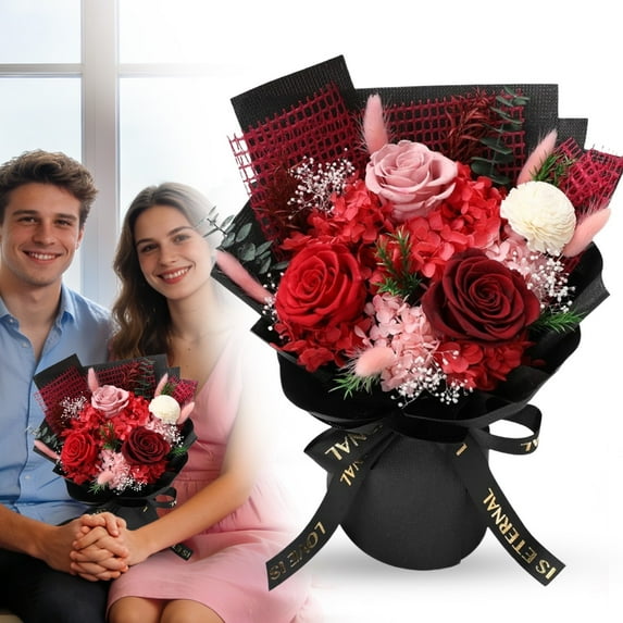 Flowers Gifts for Mom,Flowers Roses Bouquet Gifts for Women,Wife,Grandma and Best Friend/Flower for Delivery Prime,Valentine's Day Gift with Gift Bag(#009)