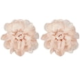 thumbnail image 1 of Flowers Hair Clips, Satin Rose Brooch Pin, Floral Brooch Hairpin for Women Wedding, 2 Pack & Dark Beige, 1 of 7