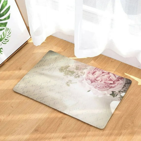 Flowers Hallway Mats Scenic Print Bedroom Living Room Floor Rugs Anti-Slip Kitchen Bathroom Carpet