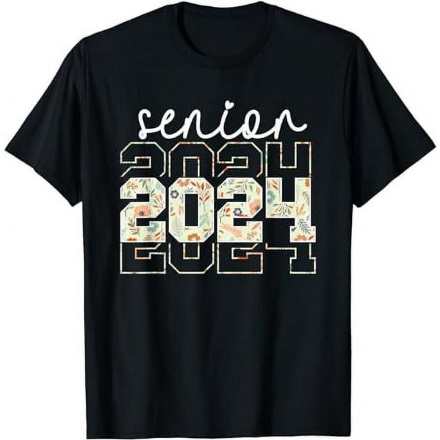 Flowers High School College Senior 2024 Graduation Girls T-Shirt ...