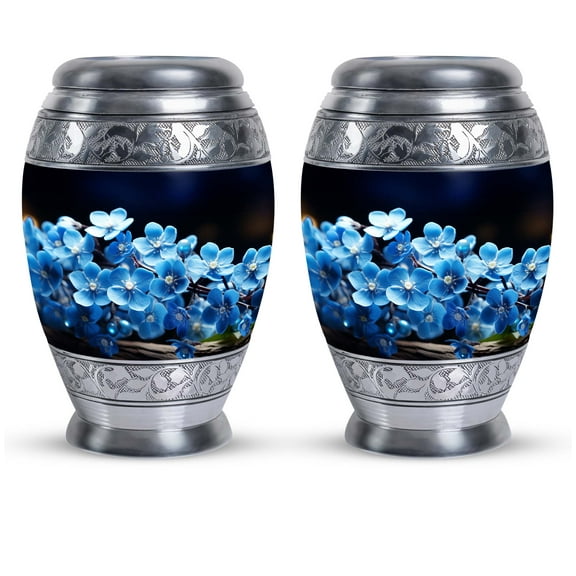 Flowers - Human Ashes Urns - Keepsake - 3 Inch - Pack Of 2 - Urns For Human Ashes Adult Female - Urns For Adult Male - Urns For Human Ashes Adult Woman - Cremation Urn Human Ashes