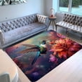thumbnail image 1 of Flowers Hummingbird Door Mat Rugs Indoor Outdoor Non Slip Entrance Front Door Doormat for Bathroom/Kithchen/Bedroom/Living Room Rectangle Area Rug , Modern Home Style, 1 of 6