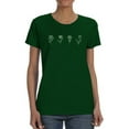 thumbnail image 1 of Flowers Impression Women T-Shirt, Female 4X-Large, 1 of 4