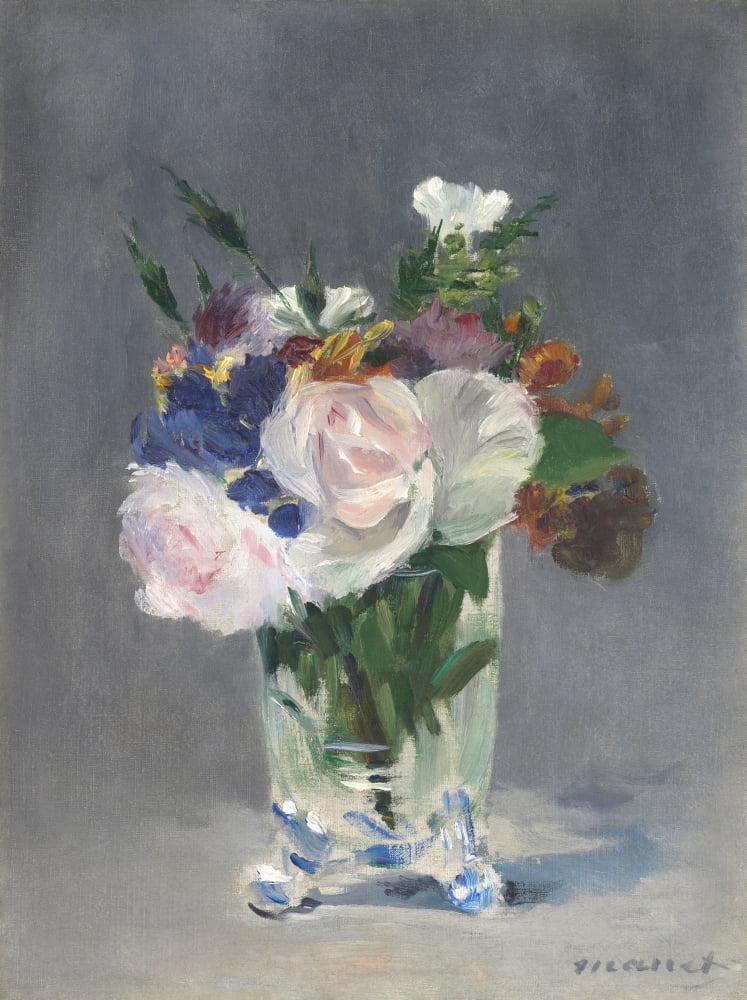 Flowers In A Crystal Vase Canvas Art - (18 x 24)