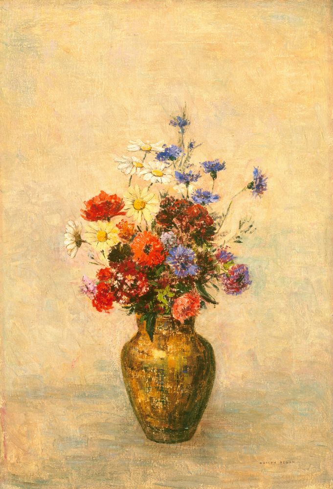 Flowers In A Vase Canvas Art - (18 x 24)