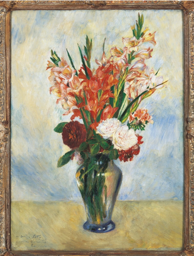 Flowers In A Vase Gladioluses Canvas Art -  (24 x 36)