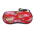 Flowers In Bloom Sunglasses Case Neoprene UltraLight and Convenient