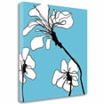 thumbnail image 1 of Tangletown Fine Art ''Flowers In Blue 1'' By Mette Loeber Graphic Art Print on Canvas, 1 of 2
