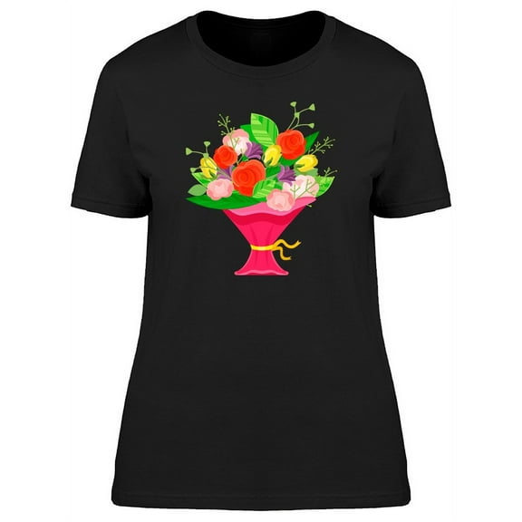 Flowers In Pink Vase Tee Women's -Image by Shutterstock
