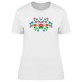 thumbnail image 1 of Flowers In Traditional Folk Art T-Shirt Women -Image by Shutterstock, Female Medium, 1 of 2