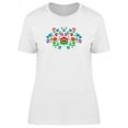 thumbnail image 1 of Flowers In Traditional Folk Art T-Shirt Women -Image by Shutterstock, Female XX-Large, 1 of 2