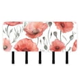thumbnail image 1 of Flowers Key Holder for Wall Mail Holder Organizer with 5 Key Hooks Wall Mount Key Rack with Shelf, 1 of 6