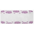 thumbnail image 1 of Flowers Kitchen Mat, Gardening Theme Illustration of Lilac Flowers Pattern Romantic Botany Design Print, Plush Decorative Kitchen Mat with Non Slip Backing, 47" X 19", Lilac White, by Ambesonne, 1 of 1