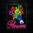 thumbnail image 1 of Flowers-LED Neon Sign 22"L x 28"H #30464, 1 of 3