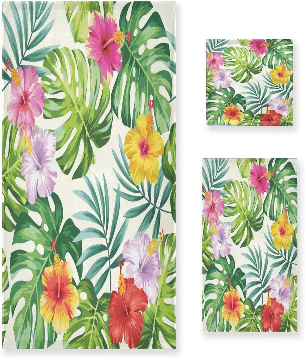 Floral 4 Layers Cotton Gauze Large Soft Bath Towel main image 1