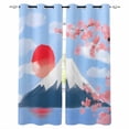thumbnail image 1 of Flowers Mountain Blackout Curtains 54 Inch Length 2 Panels Set for Living Room Bedroom, Spring Sun Floral Nature Scenery Room Darkening Window Curtains Thermal Insulated Black Out Curtain 52"x54", 1 of 8