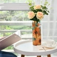 thumbnail image 1 of Flowers Orange Vases for Flowers Modern Decorative Vase Home Decor for Bedroom Kitchen Living Room Centerpieces, 1 of 5