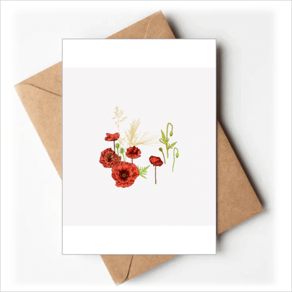 Flowers Painting Corn Greeting Cards You are Invited Invitations