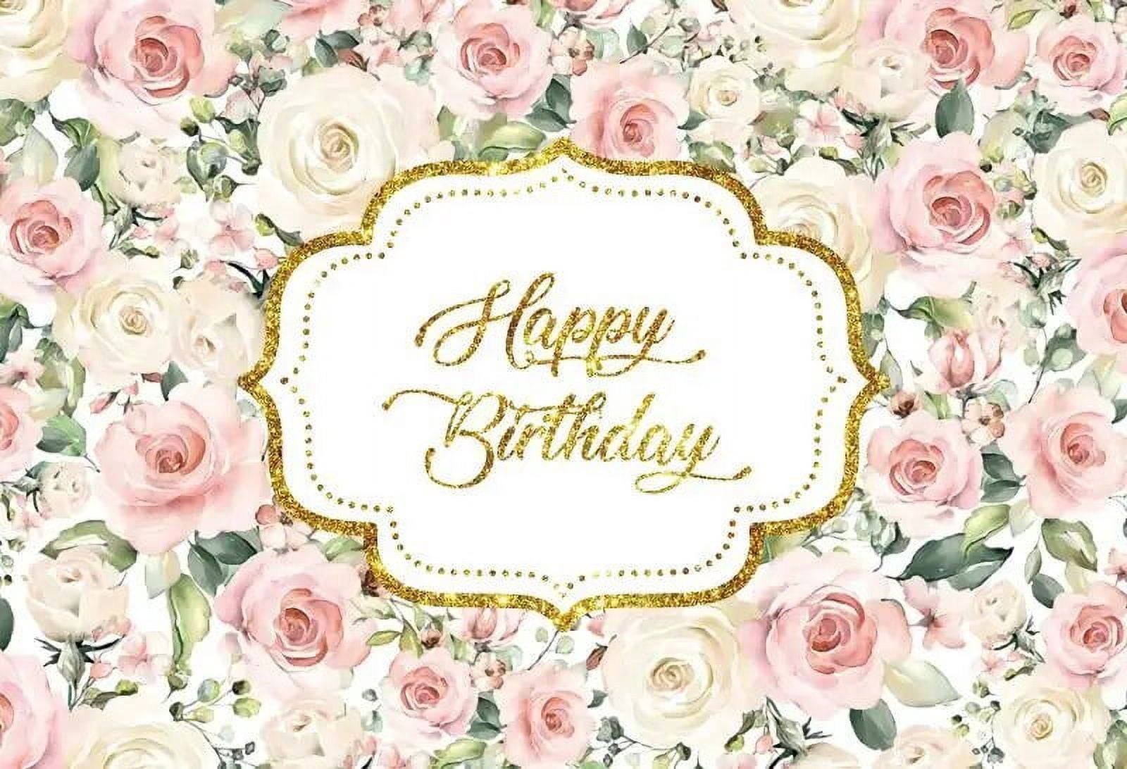 Flowers party stage birthday scene photography background shiny diamond