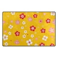 thumbnail image 1 of Flowers Pattern Memory Foam Area Rug 31"x20" Non Slip, Absorbent, Fade Proof for Living Room, Bedroom, Office, 1 of 7
