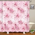 thumbnail image 1 of Flowers Pattern Printing Bath Curtain Waterproof Fabric Shower Curtains Floral Bathtub Screen For Bathroom Home Decor, 1 of 4