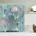 thumbnail image 1 of Flowers Pattern Printing Bath Curtain Waterproof Fabric Shower Curtains Floral Bathtub Screen for Bathroom Home Decor, 1 of 5