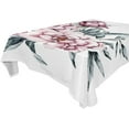 thumbnail image 1 of Flowers Pattern Rectangle Tablecloth, Dust Proof Anti Wrinkle Wipeable Table Cloth Tabletop for of Dinner Kitchen Wedding Holiday Party 60"x90" Home Decor, 1 of 7