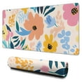 thumbnail image 1 of Flowers with a Pink Background Mouse Pads Pad Mouse Waterproof No Slip for Office Home Work Gaming Gifts Tables Mousemat Rubber Base Mousepad with Stitched Edges 35.4x15.7inches, 1 of 7