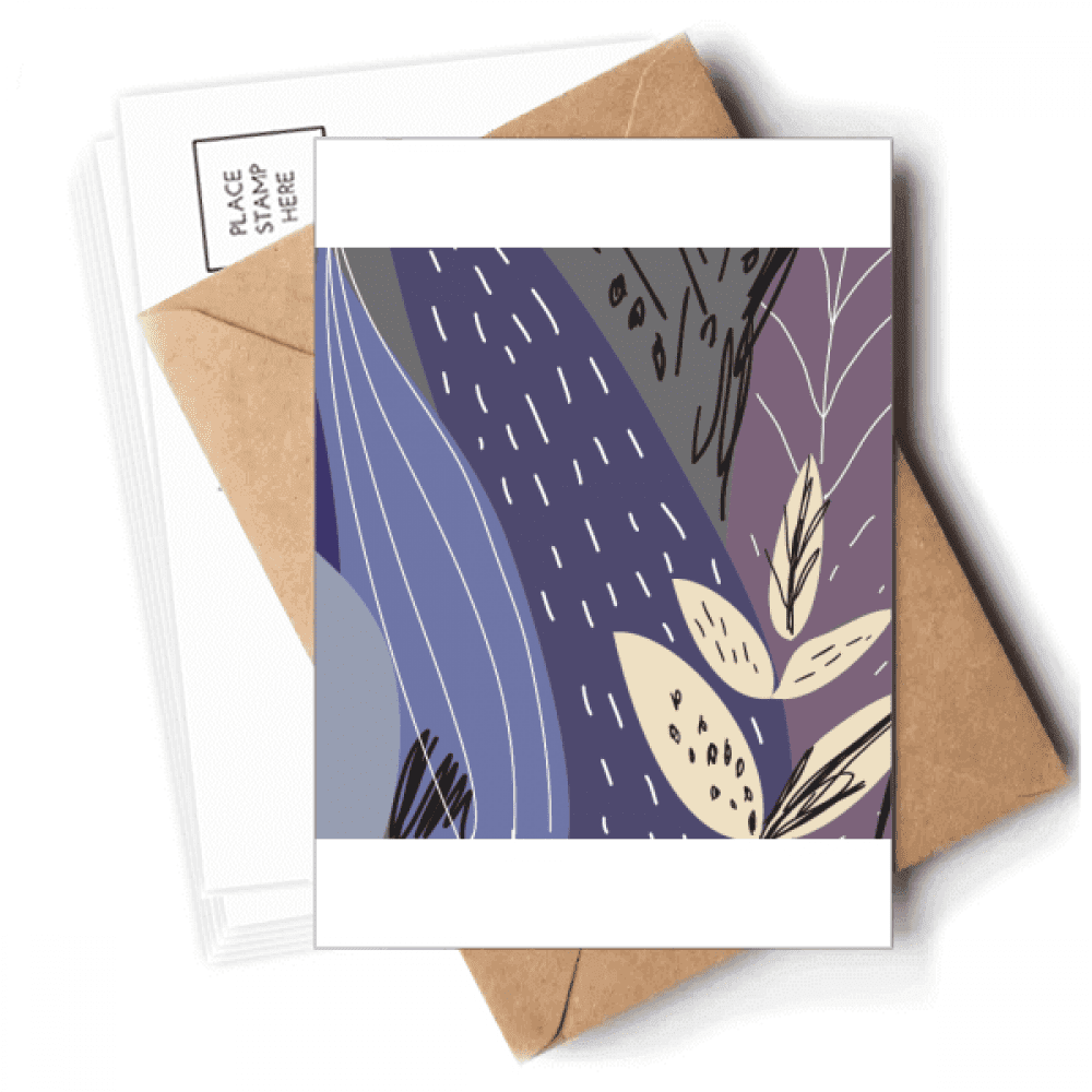 Flowers Plant Art Pattern Postcards Envelopes Blank Note Cards Mailing