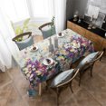 thumbnail image 1 of Flowers Plants Gradient Waterproof Rectangular Tablecloth Dining Table Coffee Table Cover Outdoor Picnic Cloth, 1 of 5