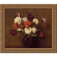 thumbnail image 1 of Flowers: Poppies 22x20 Gold Ornate Wood Framed Canvas Art by Fantin Latour, Ignace Henri Jean Theodore, 1 of 2