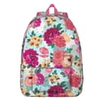 thumbnail image 1 of Flowers Print Travel Backpack for School College and Work, Large Capacity Bookbag with Laptop Sleeve, Durable Everyday Commuting Backpack, Sunflower Floral Design Unisex Gift for Teens Adults, 1 of 5