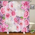 thumbnail image 1 of Flowers Printed Shower Curtain Mildew Washable Curtain With Bathroom Decorative Curtain 3D Shower curtains 240*180cm, 1 of 5