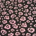 thumbnail image 1 of Flowers Purple Fleece Fabric, 1 of 1