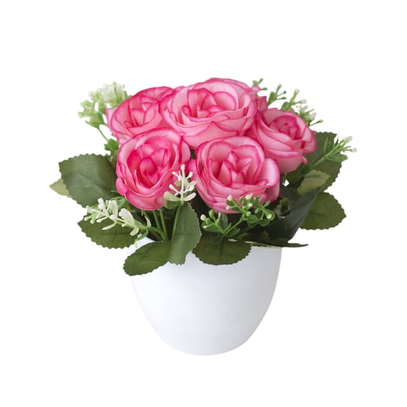 Lifelike Rose Floral Arrangement for Home Indoor Outdoor Centerpiece Display