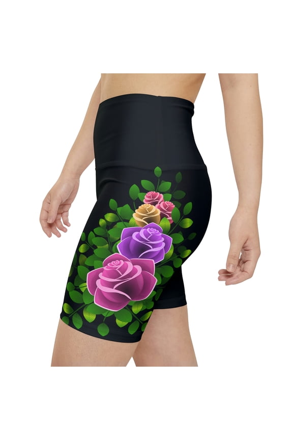 Flowers Roses Amazing Zumba Women's Workout Shorts (AOP)