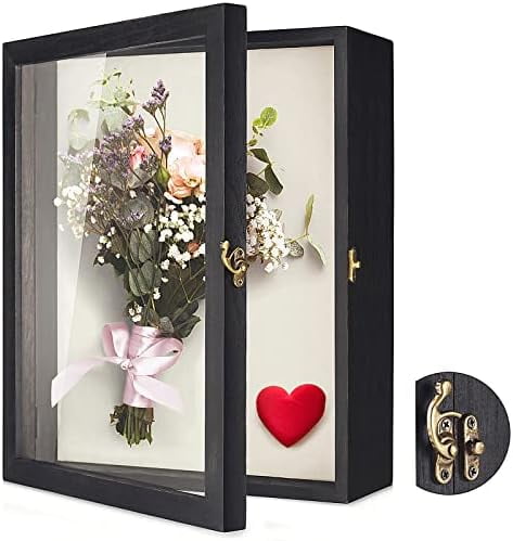 Flowers Shadow Box Display Case 11 x 14 Large Shadowbox Frame with ...