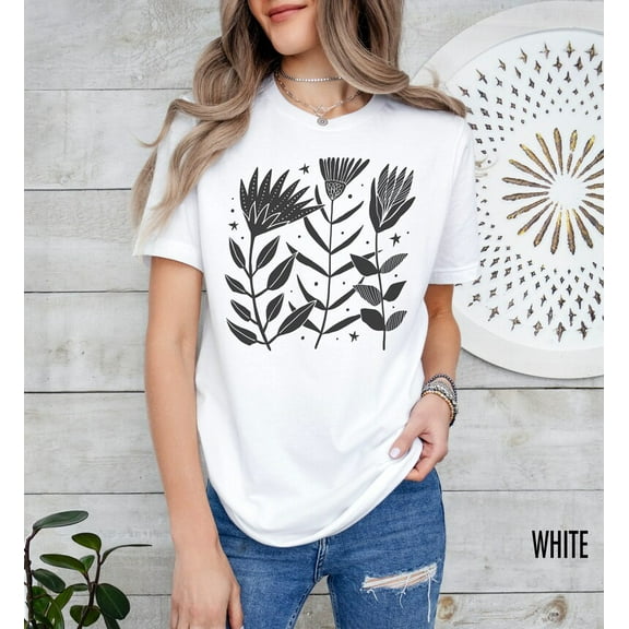 Flowers Shirt, Floral Shirt, Wild Flowers Shirt, Wildflower Tshirt, Floral T Shirt