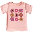 thumbnail image 1 of Flowers Shirt for Girls Cute Girly Colorful Floral Tee for Toddlers and Kids Peach Shirt Youth Large, 1 of 5